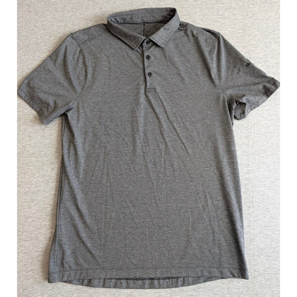 Lululemon Evolution Polo Gray Whitetail Golf Polo size Large